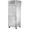 True STR1RPT-2HS-1G-HC Pass-Thru Solid Half Front/Glass Rear Swing Doors Refrigerator