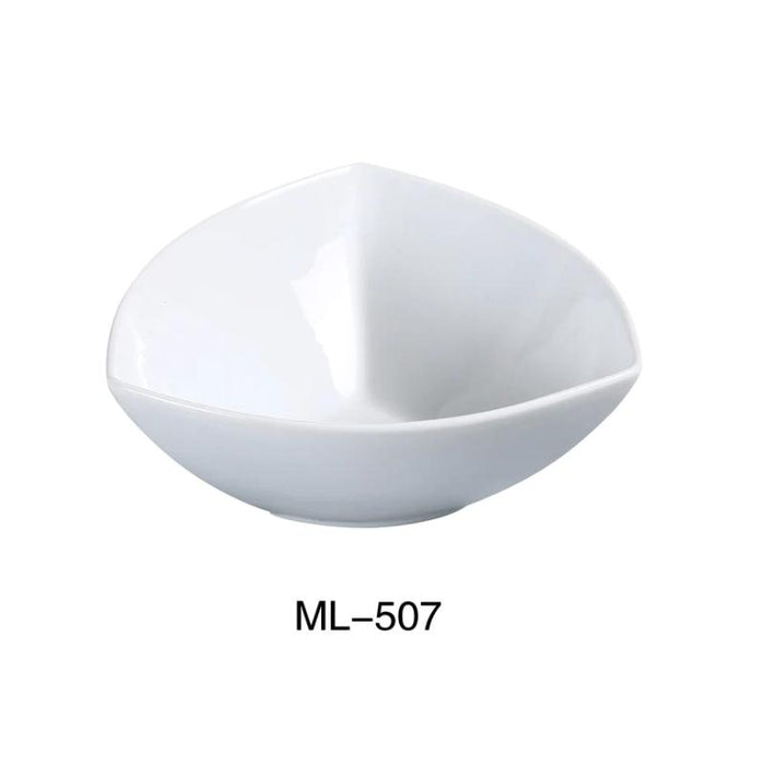 Yanco ML-507 7″ Triangle Bowl, 24 oz Capacity, China, Super White (2Dz)