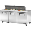 True TSSU-72-16-HC Solid Door Sandwich/Salad Unit with Hydrocarbon Refrigerant