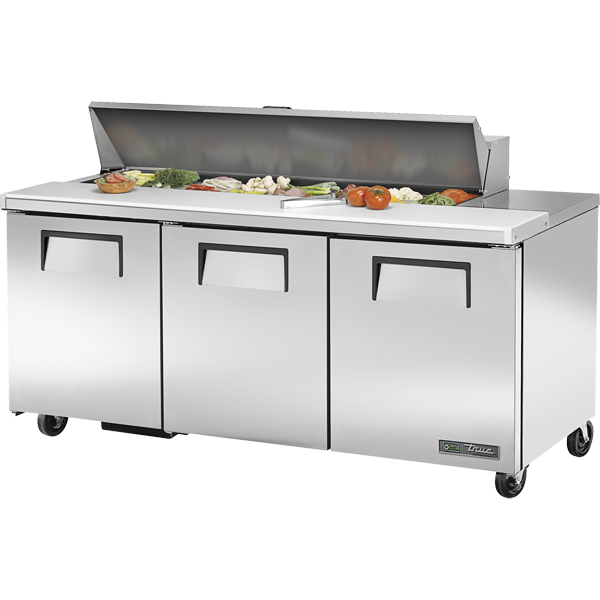 True TSSU-72-16-HC Solid Door Sandwich/Salad Unit with Hydrocarbon Refrigerant