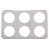 Winco ADP-444 Adaptor Plate, Six 4-3/4" Holes, S/S (Price/Piece)