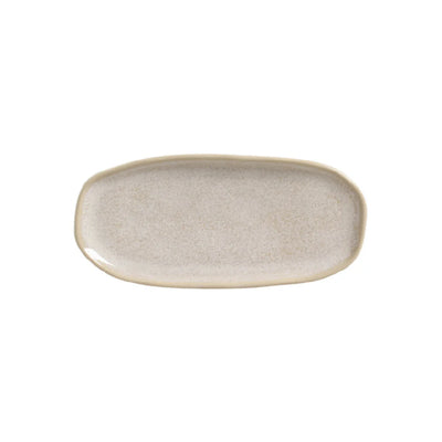 Porto Brasil Shallow Oval Platter Stoneware Latte ( Case of 12)