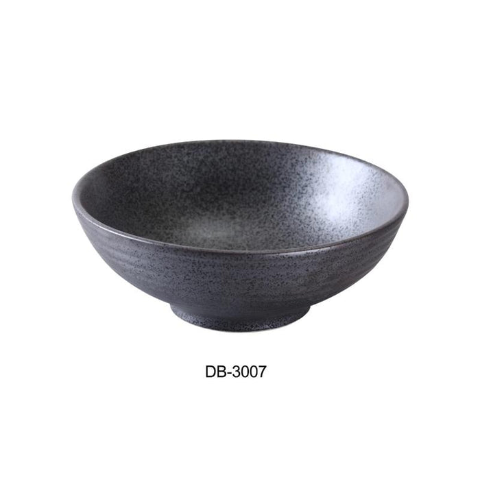 Yanco DB-3007 Diamond Black Collection 6.75″ Soup Bowl 24 oz, 2.75″ Height, Matte Glaze (2Dz)
