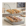 Marchia CA70 14" Extra-Deep Curved Glass Countertop Dry Food Display Case – 2.5 Cu. Ft.