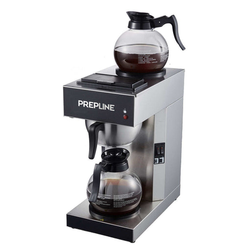Prepline CAFE-2P-1 Pour-Over Coffee Brewer with 2 Warmers and Decanters