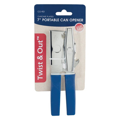 Can Opener - Portable Twist & Out, Chrome Plated 7"- Winco CO-901