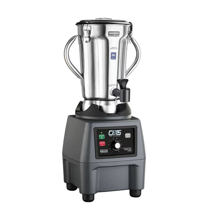 Waring CB15VSF 3.75 HP One-Gallon Food Blender with Variable Speed and Spigot, 120V