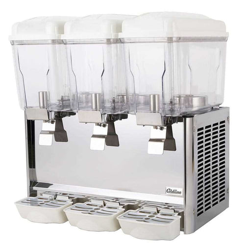 Coldline CBD-3 triple-bowl refrigerated beverage dispenser