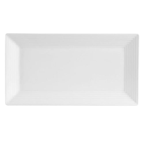 CAC Chinaware Cambridge Square - Rect. Platter 13"