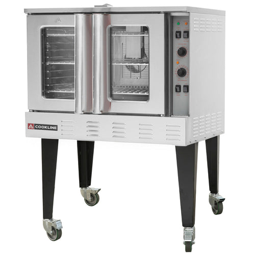 Cookline CC80-SGL Deep-Depth Single-Deck Gas Convection Oven - 60,000 BTU