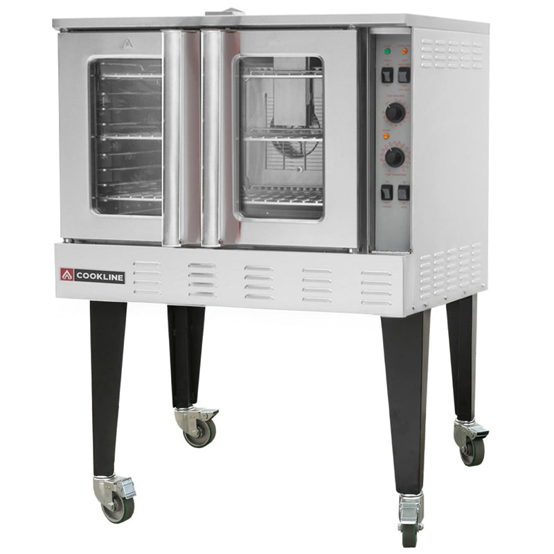 Cookline CC80-SGL Deep-Depth Single-Deck Gas Convection Oven - 60,000 BTU