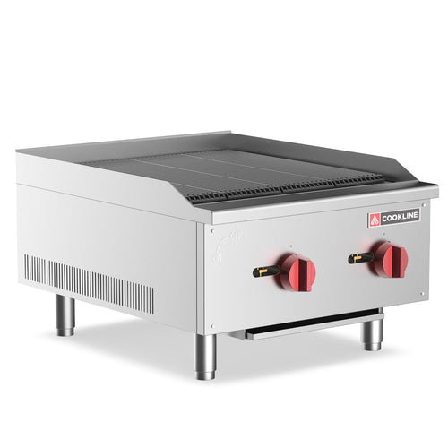 Cookline CCB-24 24-Inch Gas Countertop Radiant Charbroiler - 60,000 BTU