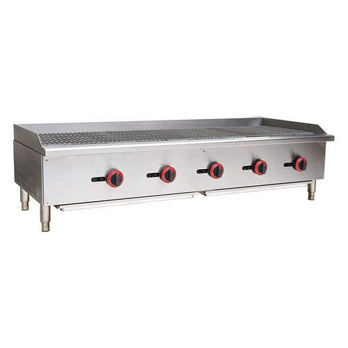 Cookline CCB-60 60-Inch Gas Countertop Radiant Charbroiler - 150,000 BTU