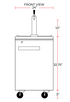 Coldline CDD-1 commercial beer dispenser front view