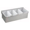 Winco CDP Condiment Holder with Stainless Steel Base