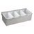 Winco CDP Condiment Holder with Stainless Steel Base