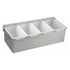 Winco CDP Condiment Holder with Stainless Steel Base