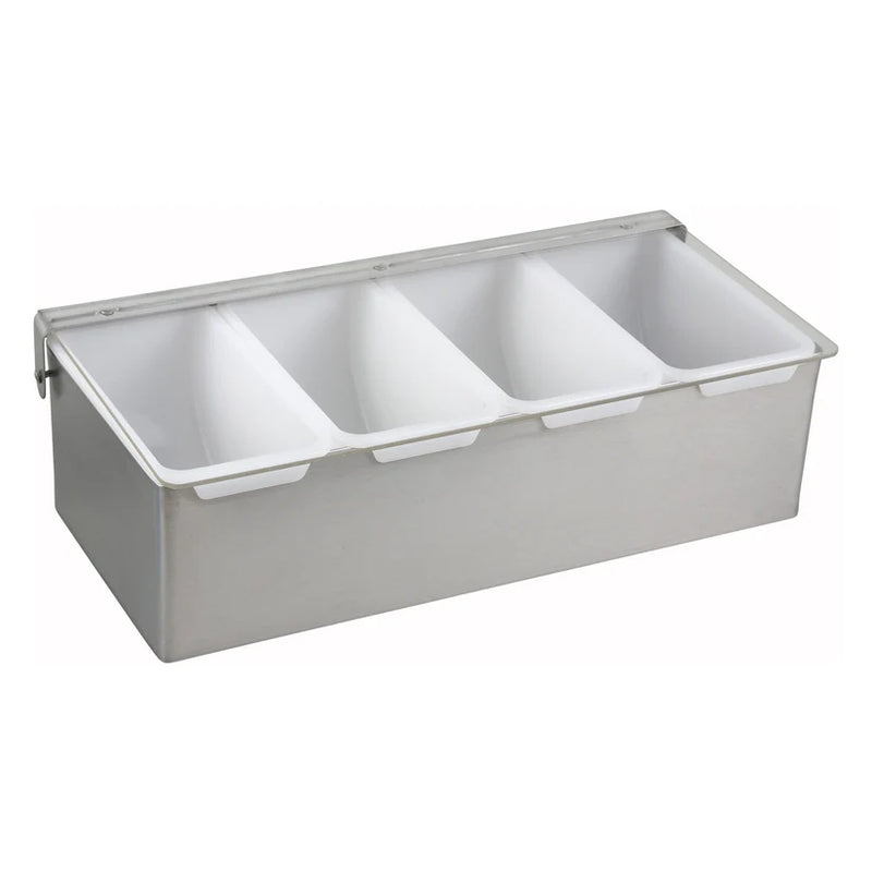 Winco CDP Condiment Holder with Stainless Steel Base