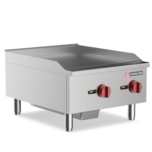 Cookline CGG-24M 24-Inch Manual Gas Countertop Griddle - 60,000 BTU