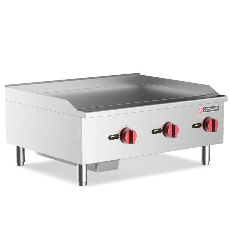 Cookline CGG-36M 36-Inch Manual Gas Countertop Griddle - 90,000 BTU