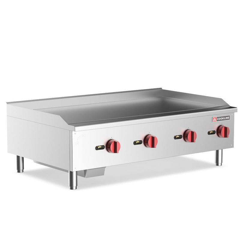 Cookline CGG-48M 48-Inch Manual Gas Countertop Griddle - 120,000 BTU
