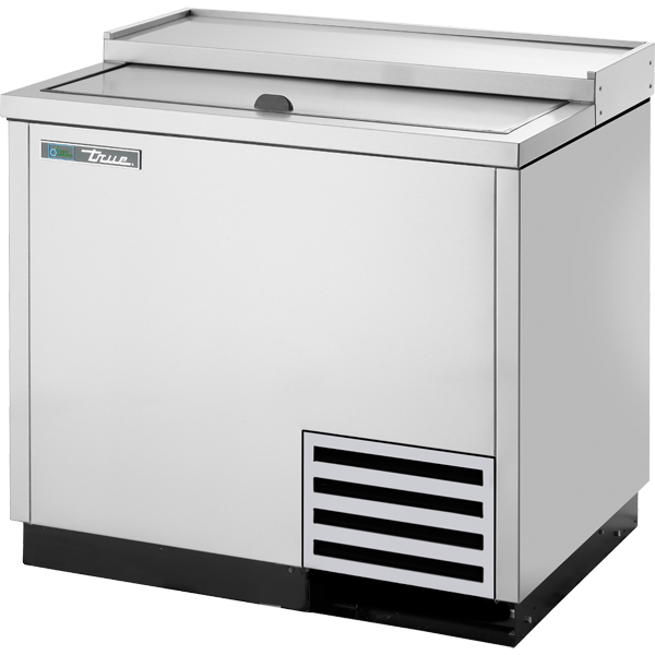 True T-36-GC-S-HC Solid Slide Lid Stainless Steel Glass and Plate Chiller/Froster with Hydrocarbon Refrigerant