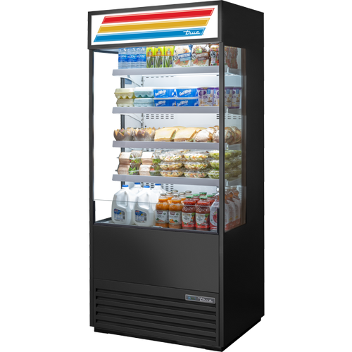 True TOAM-36GS-HC~TSL01 Glass Sided Refrigerator with Hydrocarbon Refrigerant~True Standard Look Version 01