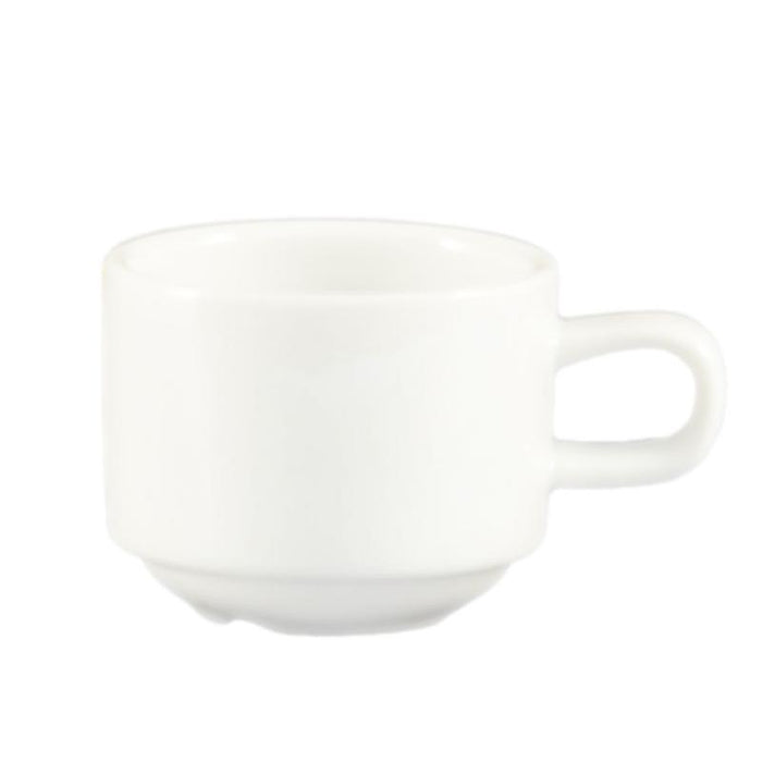 CAC Chinaware Clinton-rolled edge Stacking Cup 3.5oz 2 1/2"