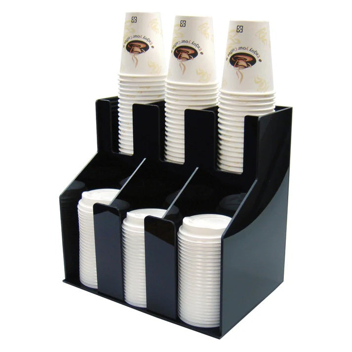 Cup and Lid Organizer Winco CLO-3D - 6 Compartments