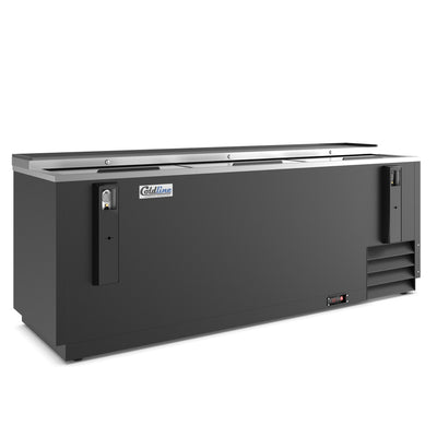 Coldline BBC-80 horizontal bottle cooler alternate angle