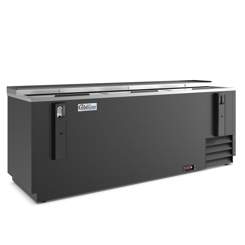 Coldline BBC-80 horizontal bottle cooler angle view