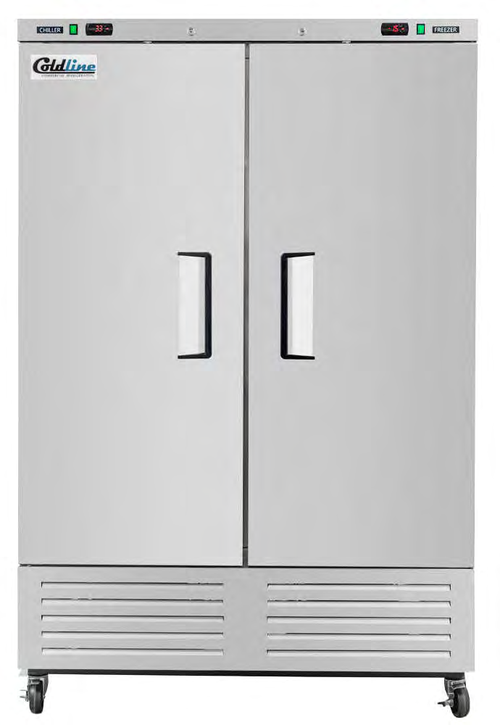 Coldline C-2RF 54-inch dual temperature refrigerator freezer combo