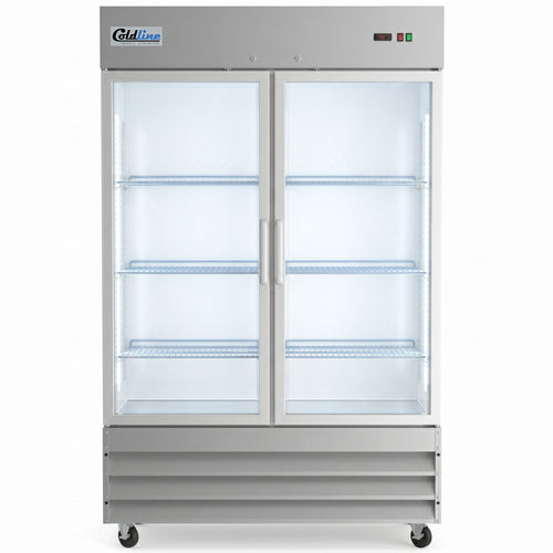 Coldline C-2RG 54-inch two-glass-door commercial reach-in refrigerator