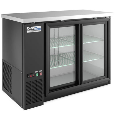 Coldline CBB-48G-SL 48-inch sliding glass door back bar cooler