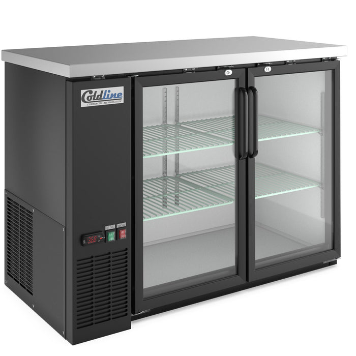 Coldline CBB-48G 48-inch swing glass door back bar cooler