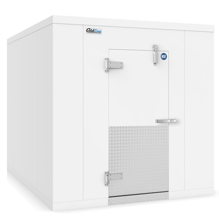 Coldline rectangular walk-in cooler box with floor. Representative panel design; see specifications and approval drawing for exact configuration.