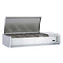 Coldline CTP48 countertop salad bar with stainless steel rail