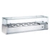 Coldline CTP60SG glass rail countertop salad bar