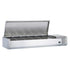 Coldline CTP60SS stainless steel rail countertop salad bar