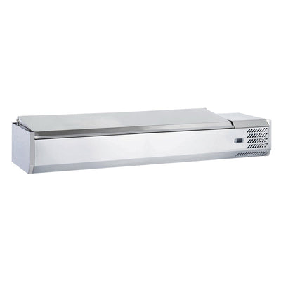 Coldline CTP70SS stainless steel rail countertop salad bar