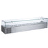 Coldline CTP80 glass rail countertop salad bar rear view