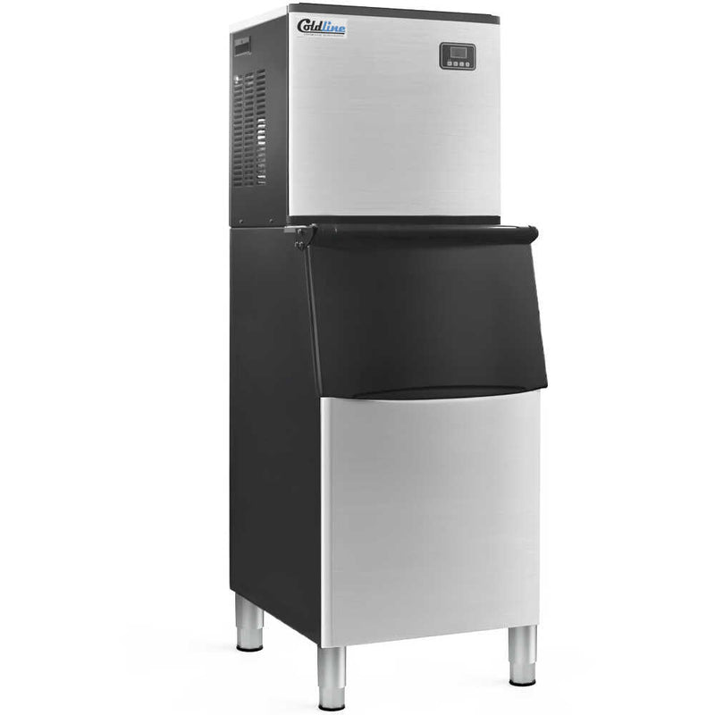 Coldline EIC350M-FA ice machine with bin