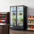 Coldline G2-B commercial glass door merchandiser refrigerator, alternate view