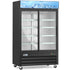 Coldline G53S black sliding glass door merchandiser refrigerator