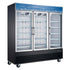 Coldline G80-B 78-inch triple glass door merchandiser refrigerator, front view