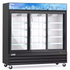 Coldline G80S-B sliding glass door merchandiser refrigerator, angle view