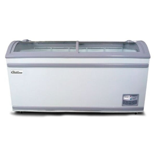 Coldline XS500YX 58-inch curved glass ice cream display freezer