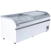 Coldline XS700YX 79" Curved Glass Ice Cream Display Freezer - 24.7 Cu. Ft.
