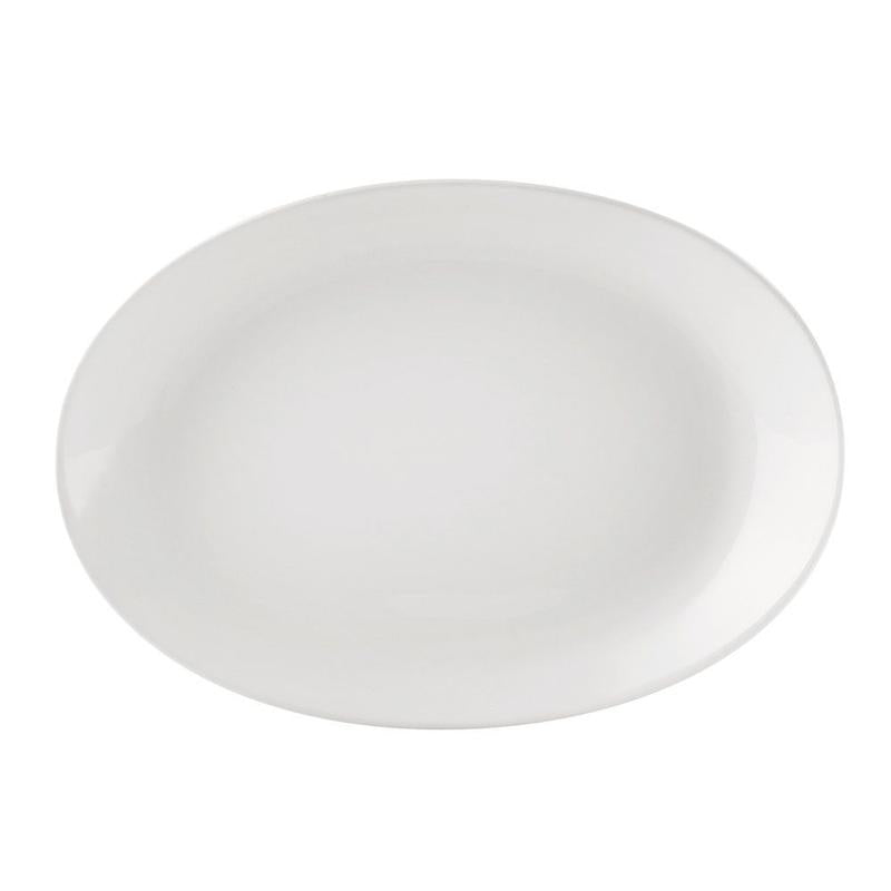 CAC Chinaware Coupe Coupe Oval Platter 11"