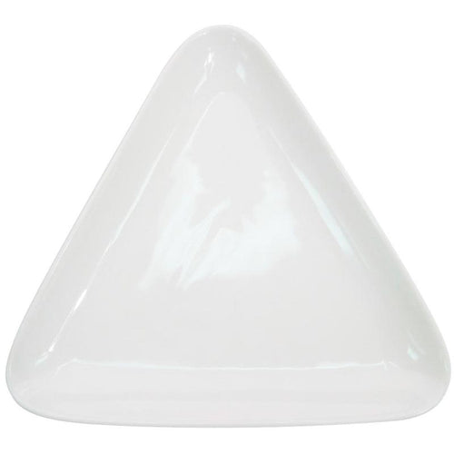 CAC Chinaware Coupe Coupe Triangular Plate 10 3/4"